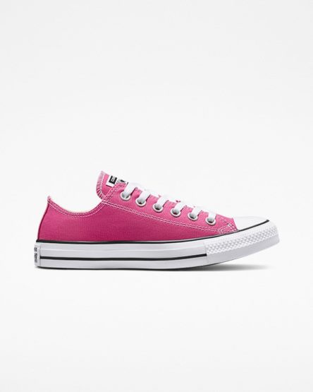 Men's Converse Chuck Taylor All Star Seasonal Color Low Top Shoes Fuchsia / White / Black | AU 401E9H